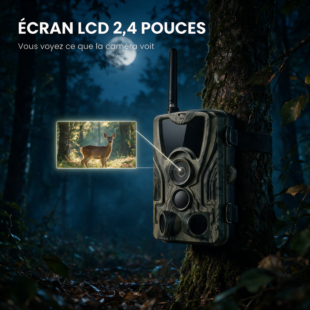 Caméra de chasse 1080P avec écran