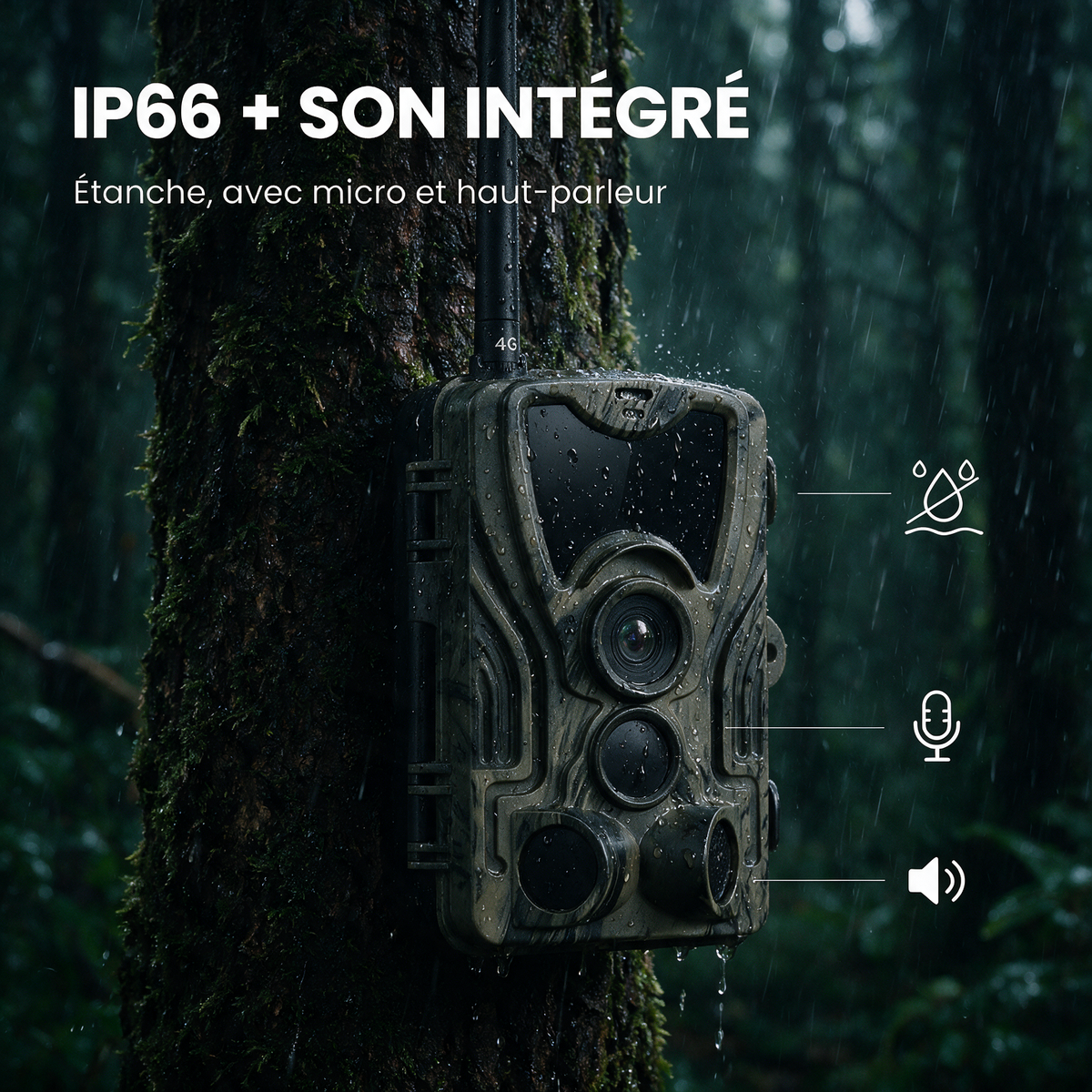 Caméra de chasse 1080P avec écran