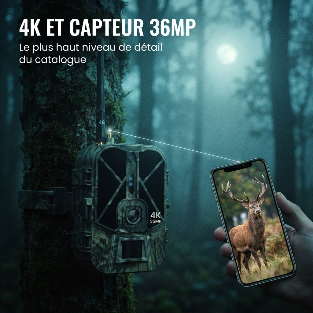 Caméra de chasse 4K 4G