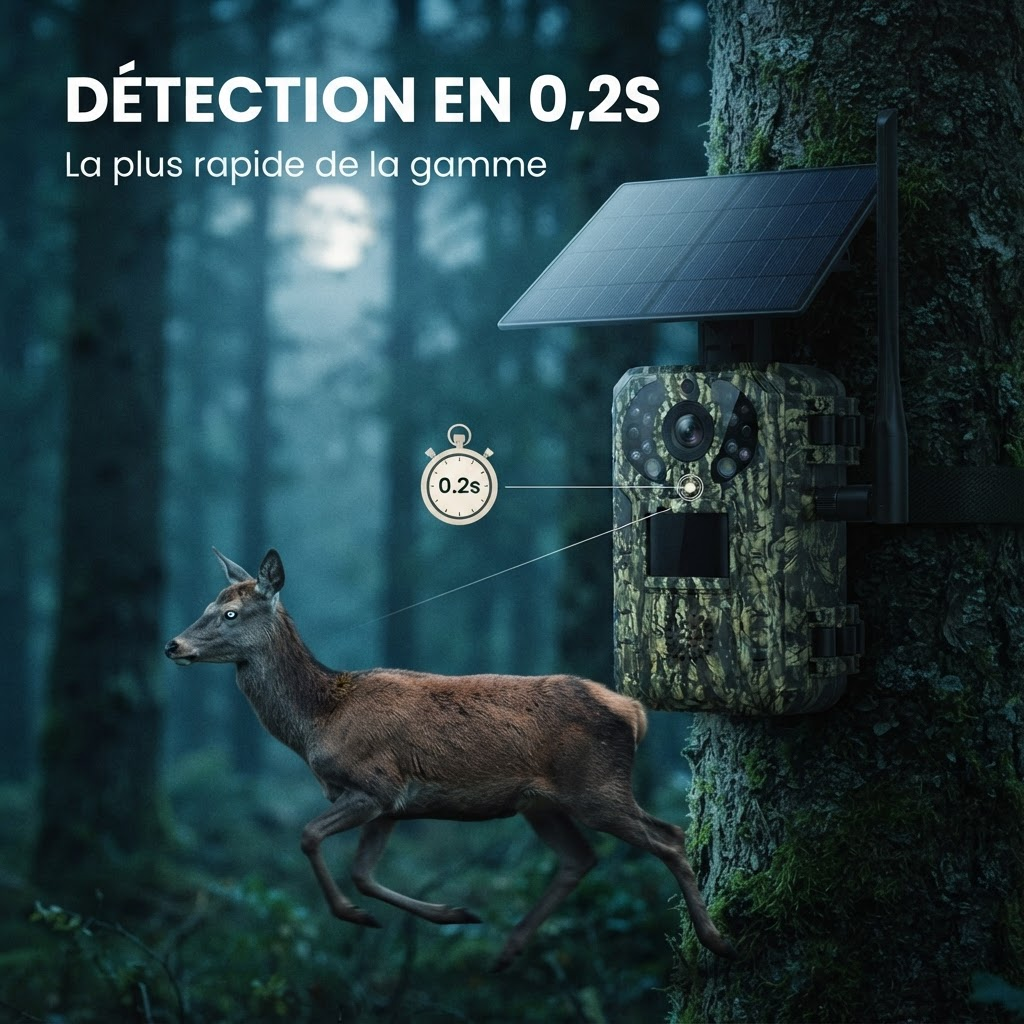 Caméra de chasse solaire